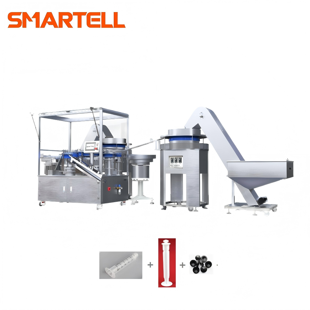 Tıp Endüstrisi Tek Kullanımlık 3 Parçalı Şırınga Otomatik Montaj Makinesi