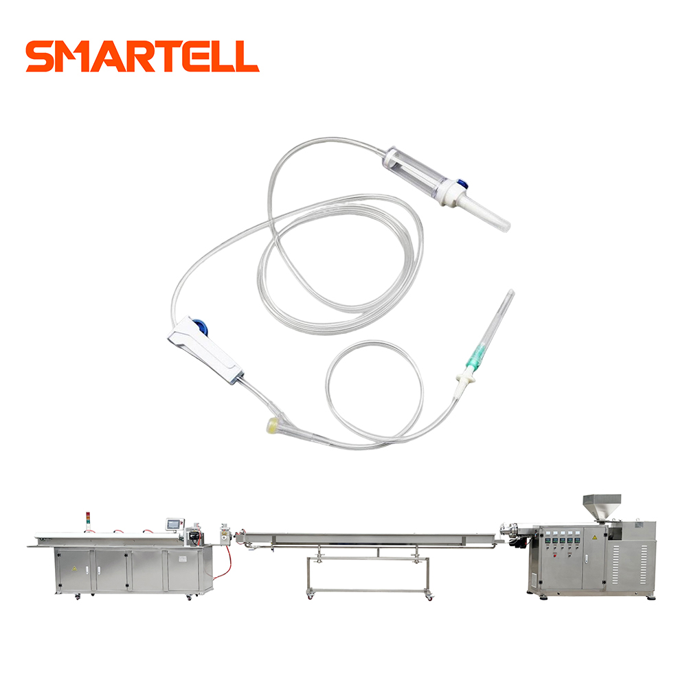 İnfüzyon Seti PVC Boru Ekstrüzyon Makinesi için Tıbbi Boru Üretim Hattı