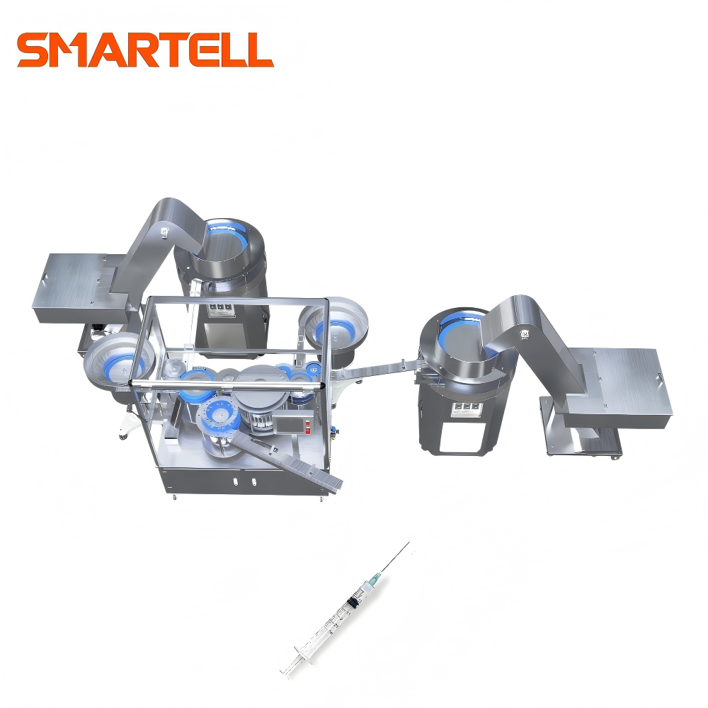 Üretim Tesisi Tıbbi Fabrika Otomatik Tek Kullanımlık 3ml Şırınga Montaj Makinesi Yeni