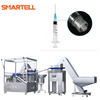 SMARTELL Tıbbi Sınıf Luer Lock Tek Kullanımlık Şırınga Otomatik Montaj Makinesi PLC Kontrollü 1 Yıl Garanti