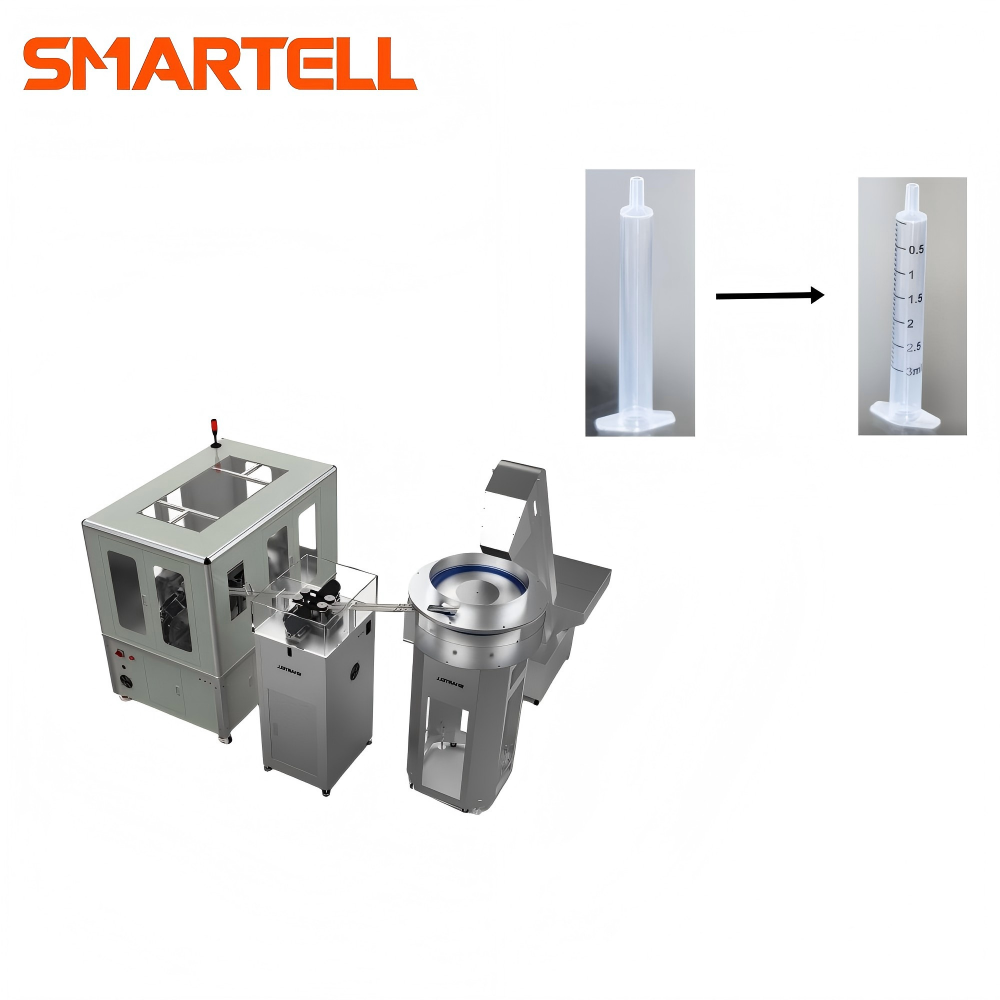 Tıbbi Tek Kullanımlık Şırınga Üretimi Şırınga Haznesi Tampon Baskı Makinesi