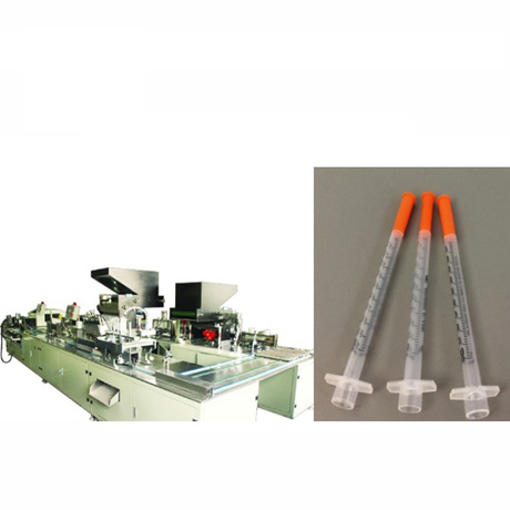 0.5ml 1ml İnsülin Şırınga Haznesi İğne Montaj Makinesi saatte 13000 adet