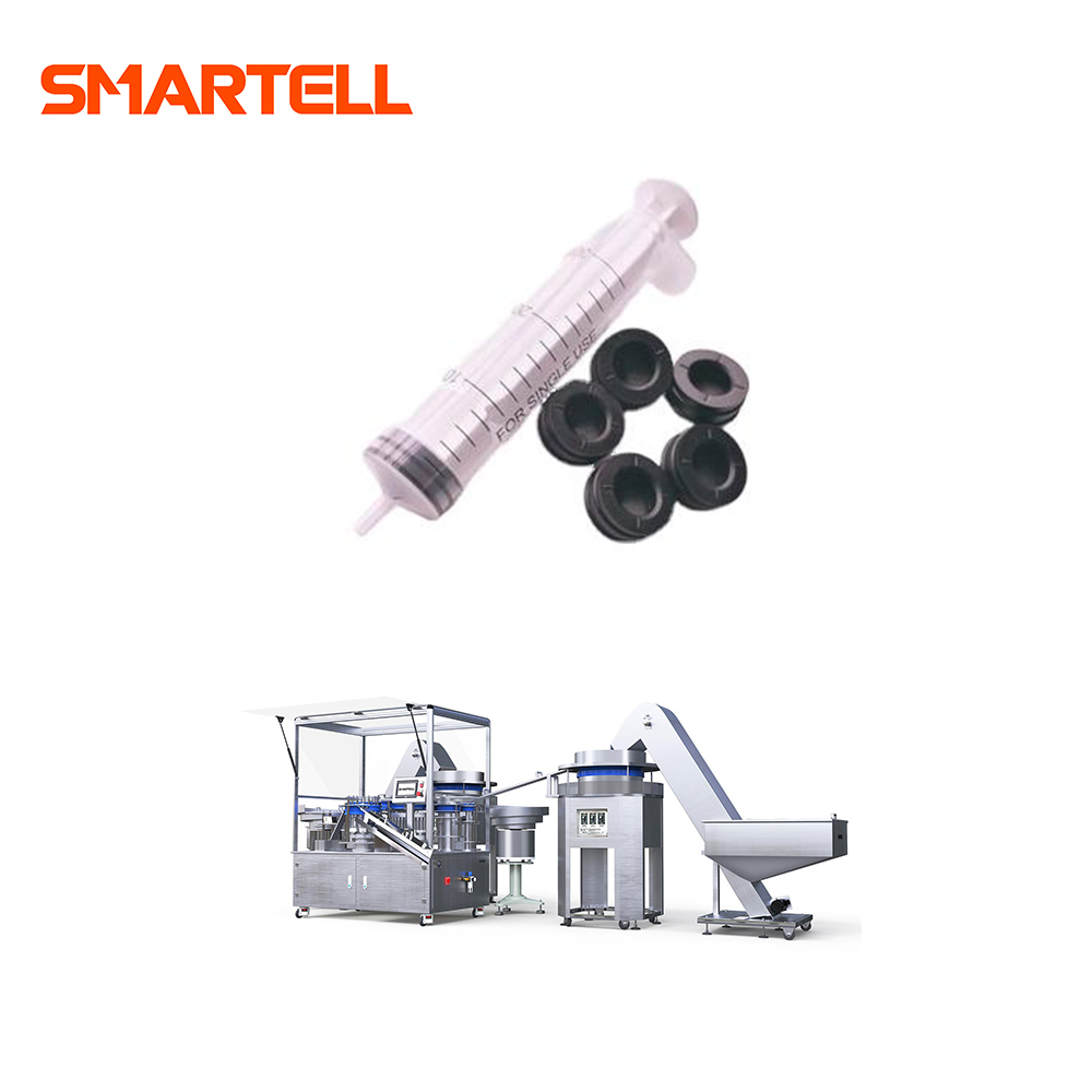 SMT-3305 Şırınga Parçaları Montajlı Paslanmaz Beyaz Malzeme Şırınga Montaj Makinesi