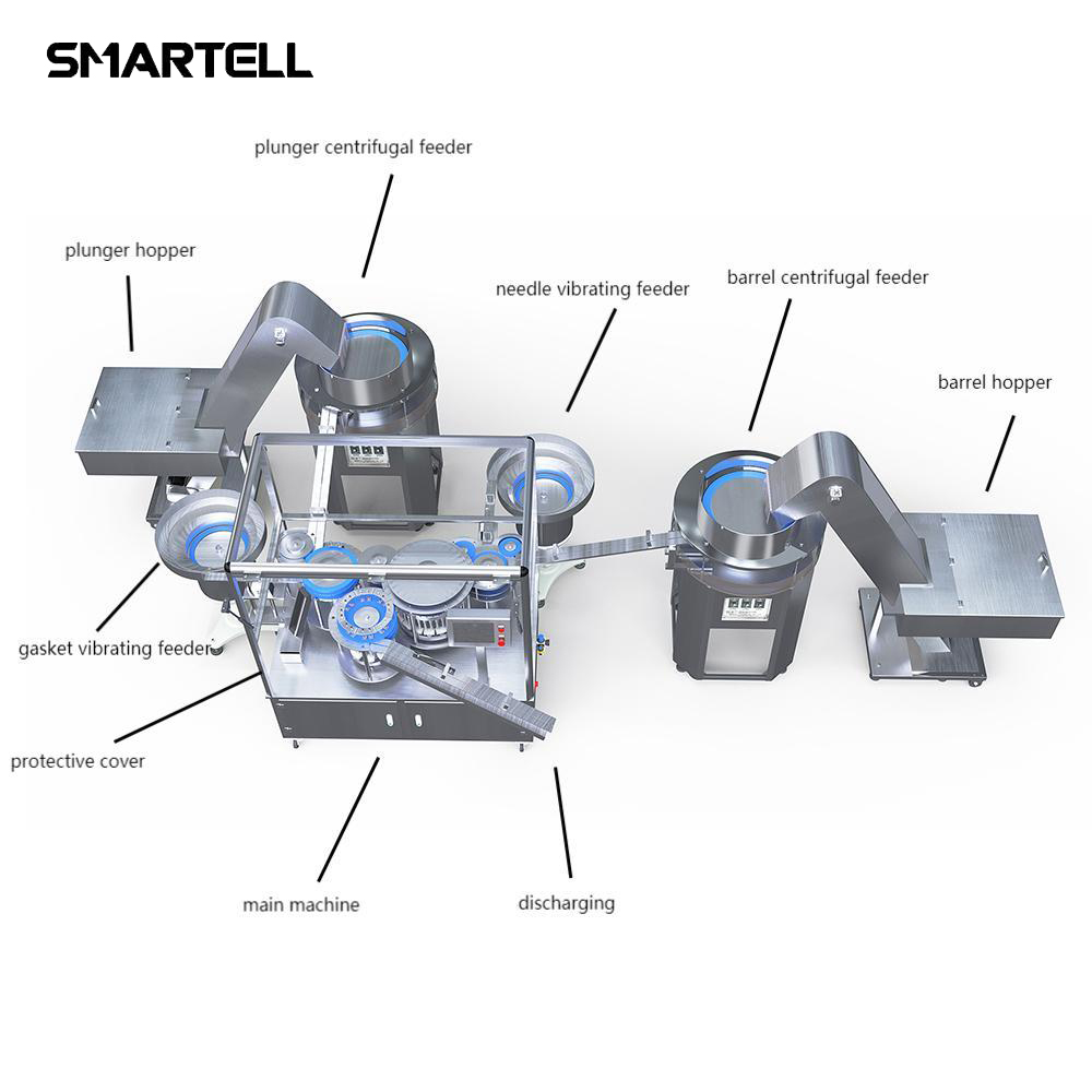 Çin'de yapılan SMT Ismarlama otomatik şırınga montaj makinesi