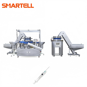 Tıbbi Fabrika Üretim Hattı Yeni Otomatik 3ML Tek Kullanımlık Şırınga Montaj Makinesi