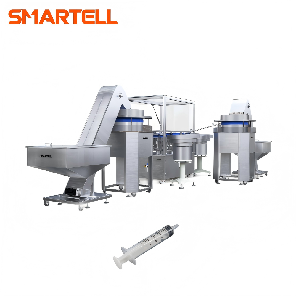 Tıp Endüstrisi Standartları Steril Luer Kayma Şırınga Montaj Makineleri