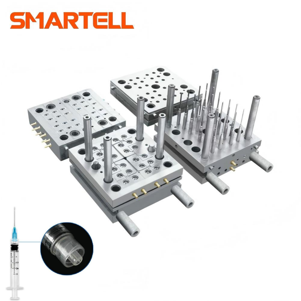 SMARTELL Tıbbi Sınıf Luer Lock Tek Kullanımlık Şırınga Üretim Hattı PLC Kontrollü 1 Yıllık Garanti