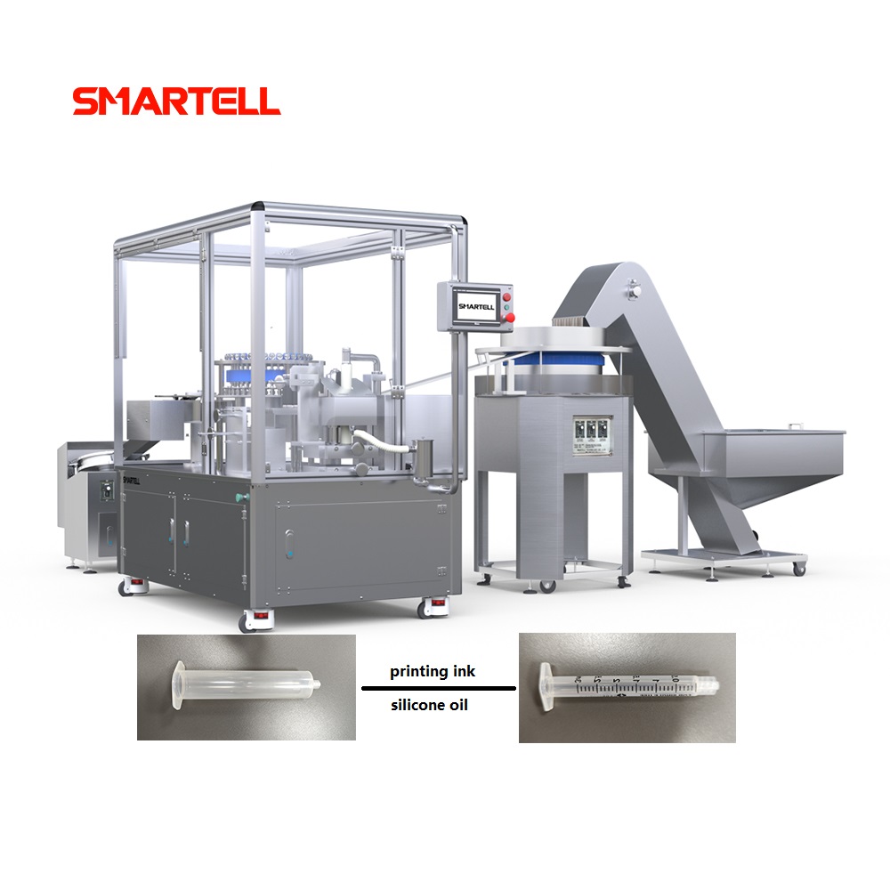 Silikon Transfer Silindiri ile Şırınga İçin Hassas Ped Yazıcısı