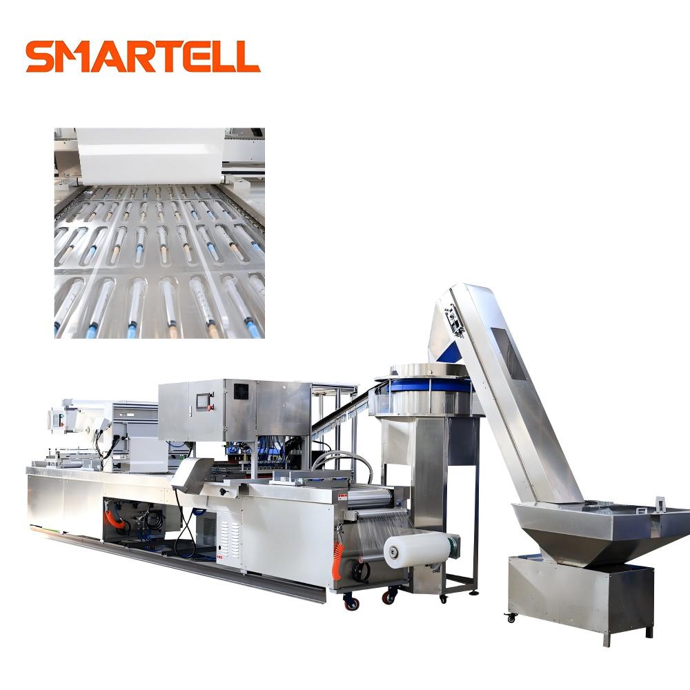SMARTELL Aşı ve Tek Kullanımlık Şırınga için Yüksek Verimli Yumuşak Blister Ambalaj Makinesi, Tam Otomatik