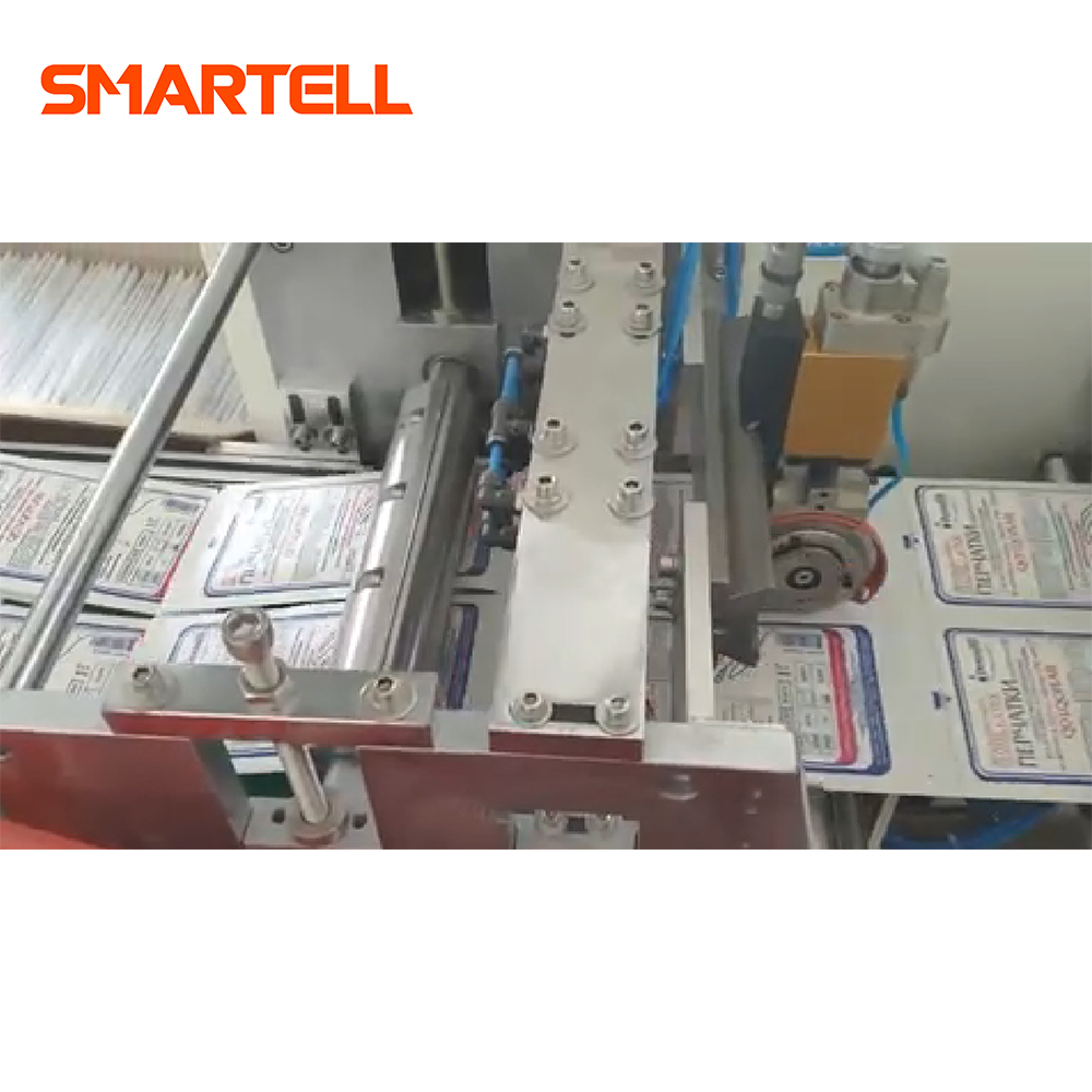 Gelişmiş Tıbbi Tekstil ve Cerrahi Eldivenler Otomatik Termal Sarma Eldiveni Dış Çanta Paketleme Makinesi